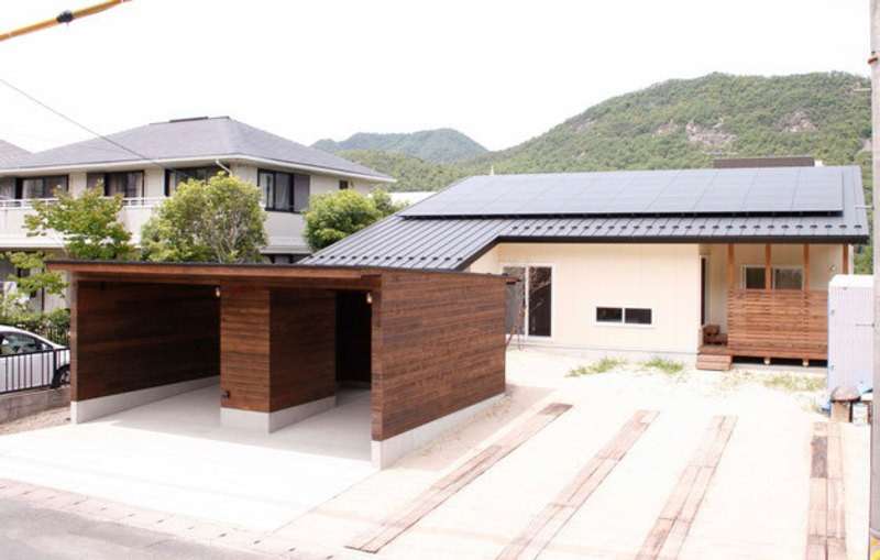 シンボル階段を持つ平屋